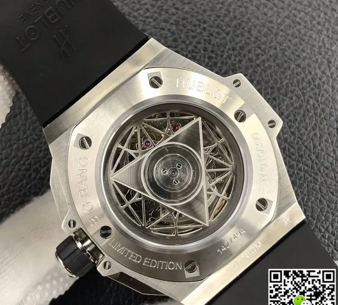 Hublot Big Bang Sang Bleu II 418.NX.1107.RX.MXM19 HB Factory 1:1 Best Edition Replica Watch Black Strap